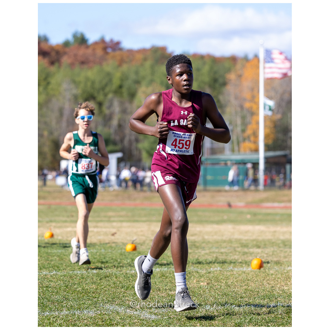 Gaston Preira, La Salle, at 2024 RIIL Cross Country Class Championships at Ponaganset High School, North Scituate, Rhode Island on October 26, 2024 title=