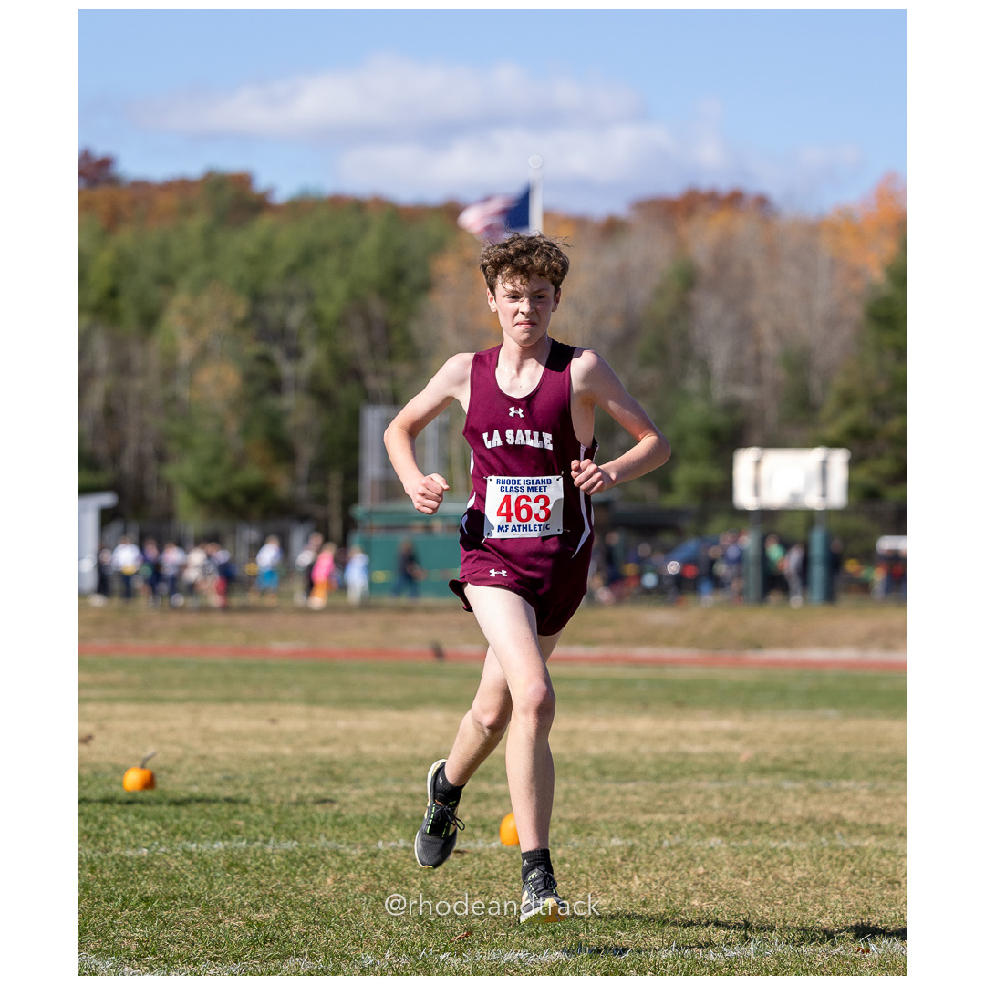 Gavin Skelly, La Salle, at 2024 RIIL Cross Country Class Championships at Ponaganset High School, North Scituate, Rhode Island on October 26, 2024 title=
