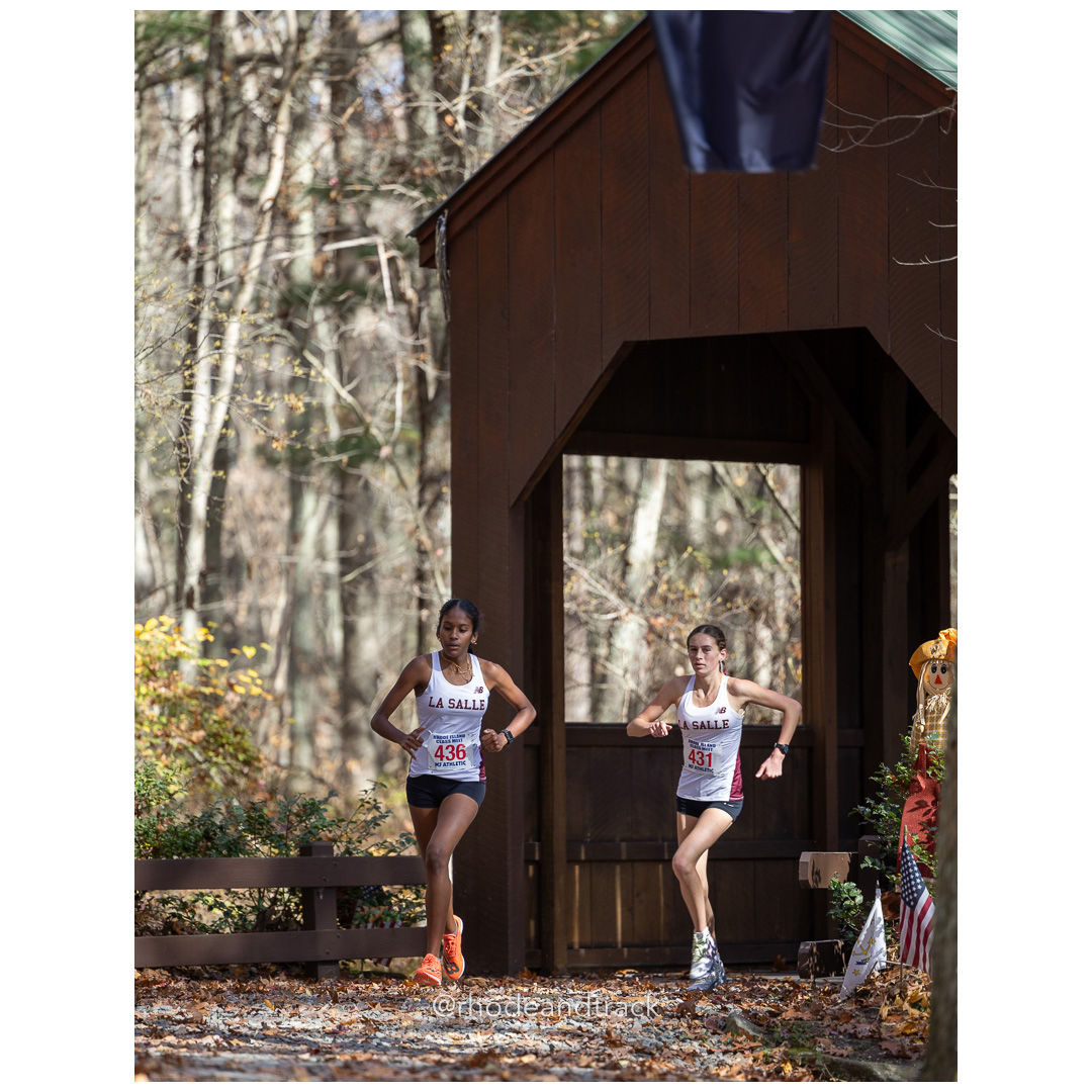 Satyarupaa Mohan, La Salle, Gemma Kent, La Salle, at 2024 RIIL Cross Country Class Championships at Ponaganset High School, North Scituate, Rhode Island on October 26, 2024 title=