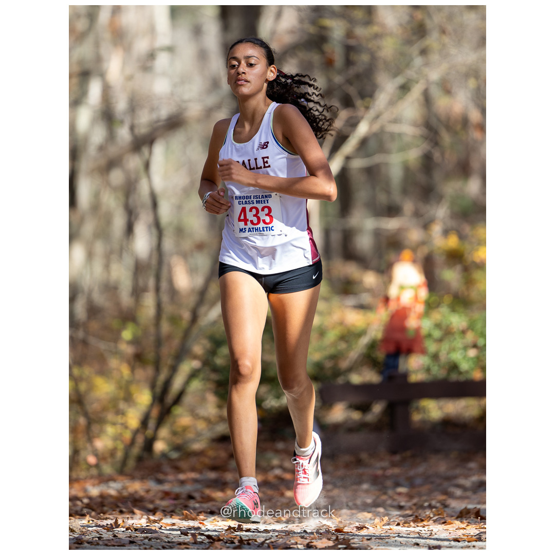 Aleyah Liberato, La Salle, at 2024 RIIL Cross Country Class Championships at Ponaganset High School, North Scituate, Rhode Island on October 26, 2024 title=