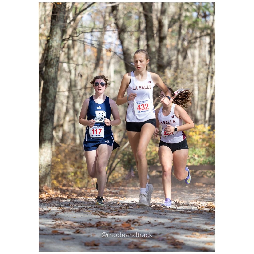 Jillian Lewis, La Salle, at 2024 RIIL Cross Country Class Championships at Ponaganset High School, North Scituate, Rhode Island on October 26, 2024 title=