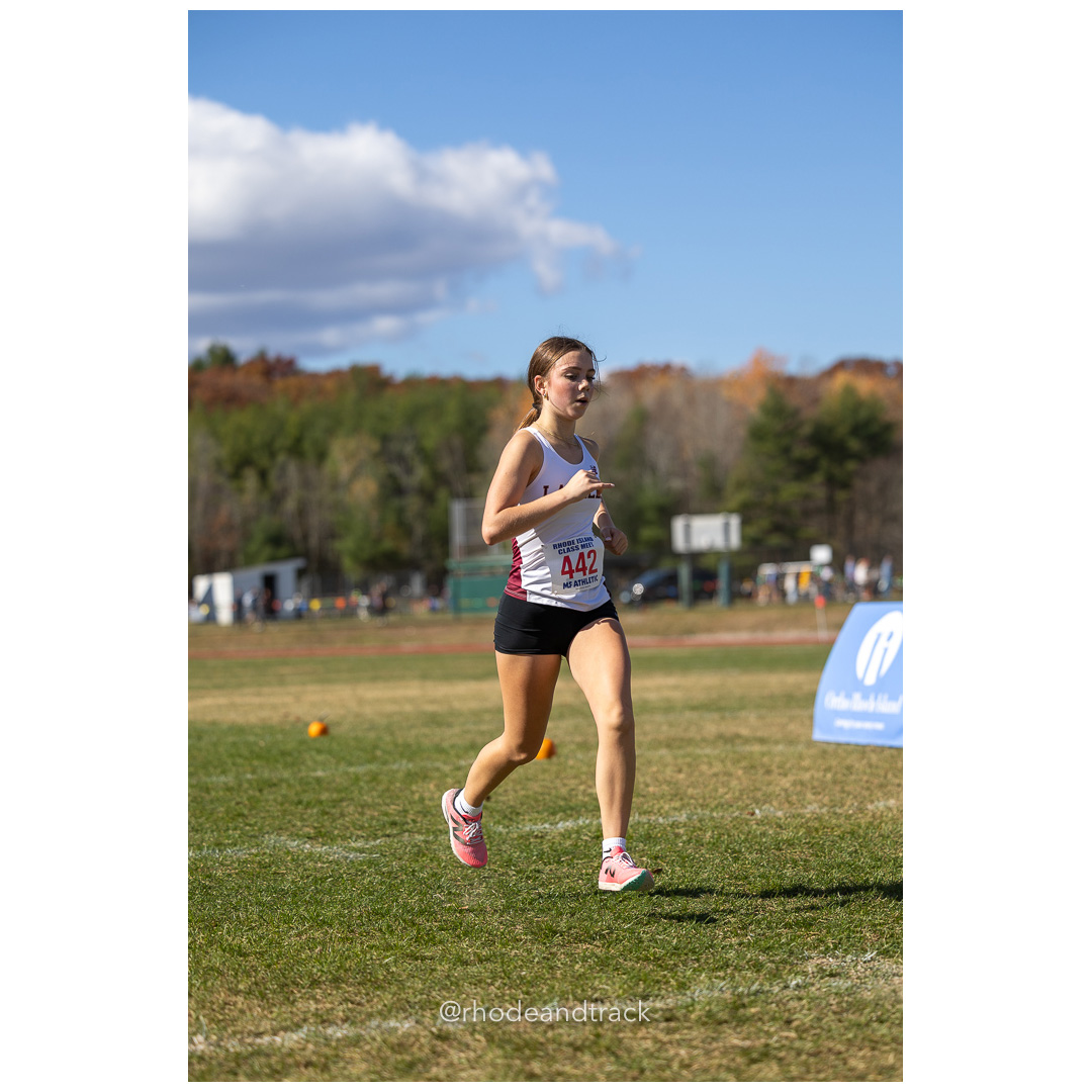 Ava Trombino, La Salle, at 2024 RIIL Cross Country Class Championships at Ponaganset High School, North Scituate, Rhode Island on October 26, 2024 title=