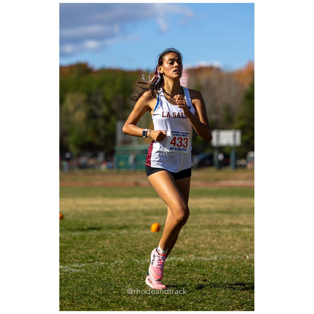 Aleyah Liberato, La Salle, at 2024 RIIL Cross Country Class Championships at Ponaganset High School, North Scituate, Rhode Island on October 26, 2024 title=