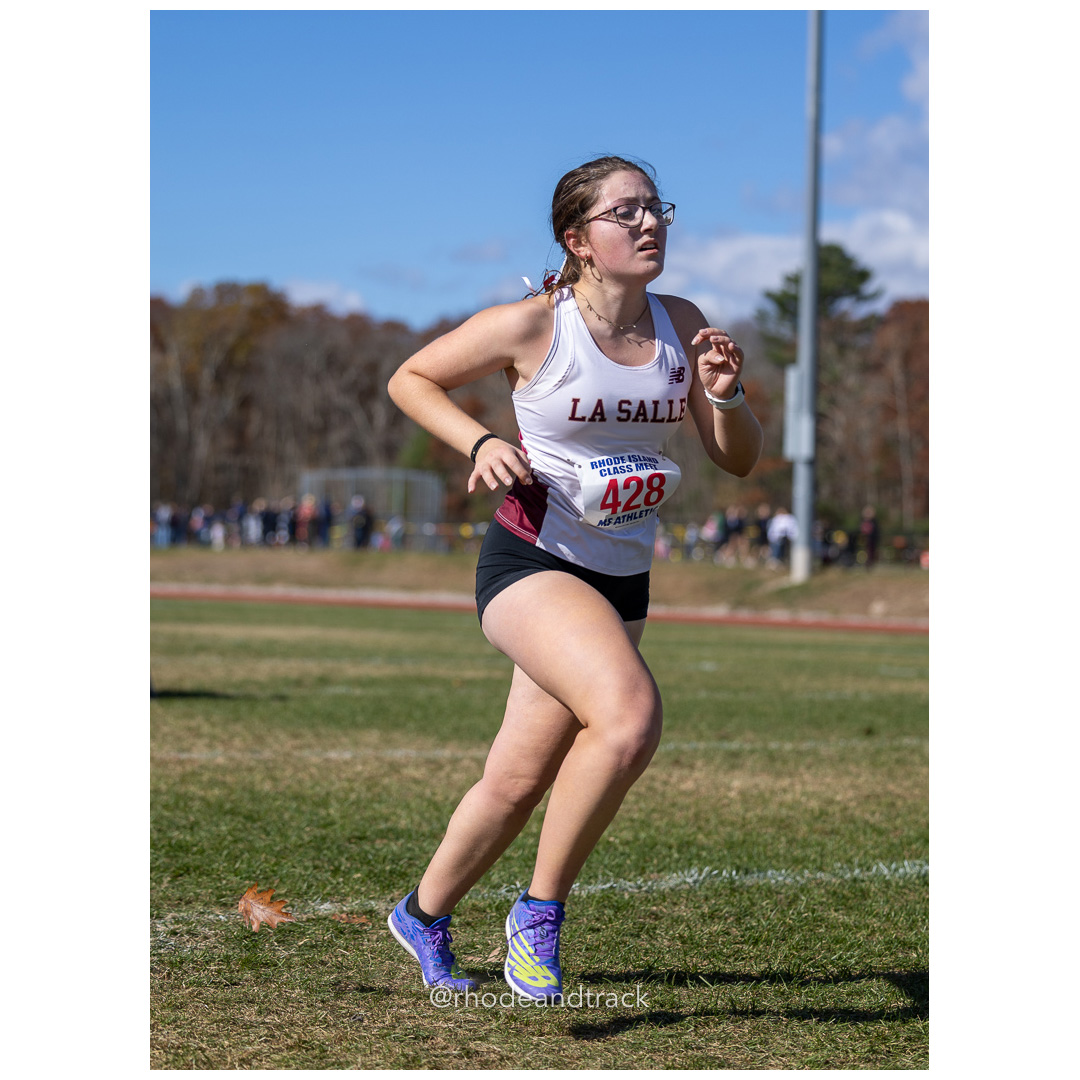 Gabriella DeRosa, La Salle, at 2024 RIIL Cross Country Class Championships at Ponaganset High School, North Scituate, Rhode Island on October 26, 2024 title=