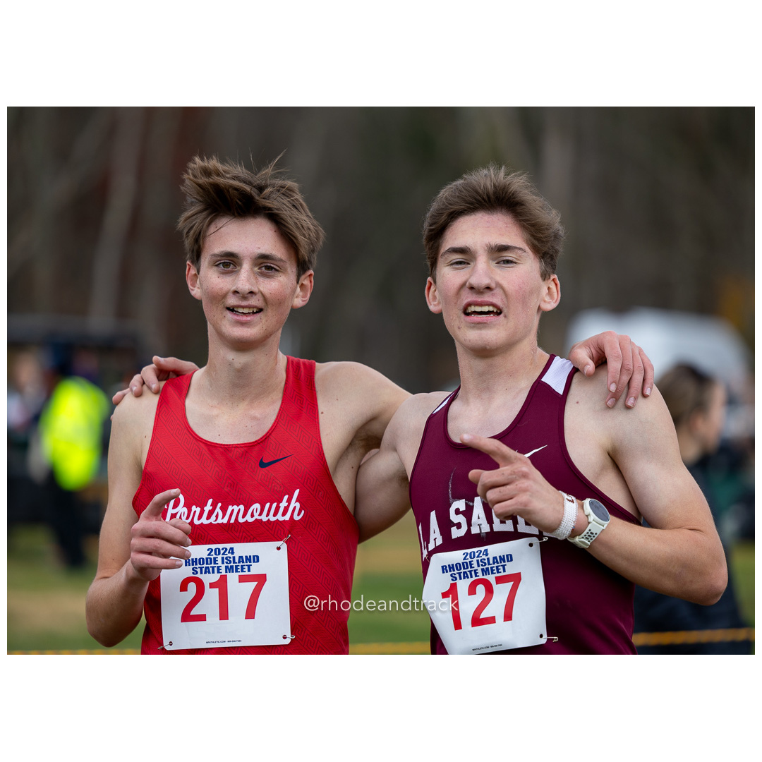Sean Gray, Portsmouth, GR 11, Marshall Vernon, La Salle, GR 11 - 2024 RIIL Cross Country RI State Championship at Ponaganset High School, North Scituate, Rhode Island on November 2, 2024 File: ./dir-boys/241102-241102-2024-RI-Cross-Country-State-Championsips-Ponaganset-183-062A2627.jpg Sean Gray, Portsmouth, GR 11, Marshall Vernon, La Salle, GR 11 - 2024 RIIL Cross Country RI State Championship at Ponaganset High School, N…