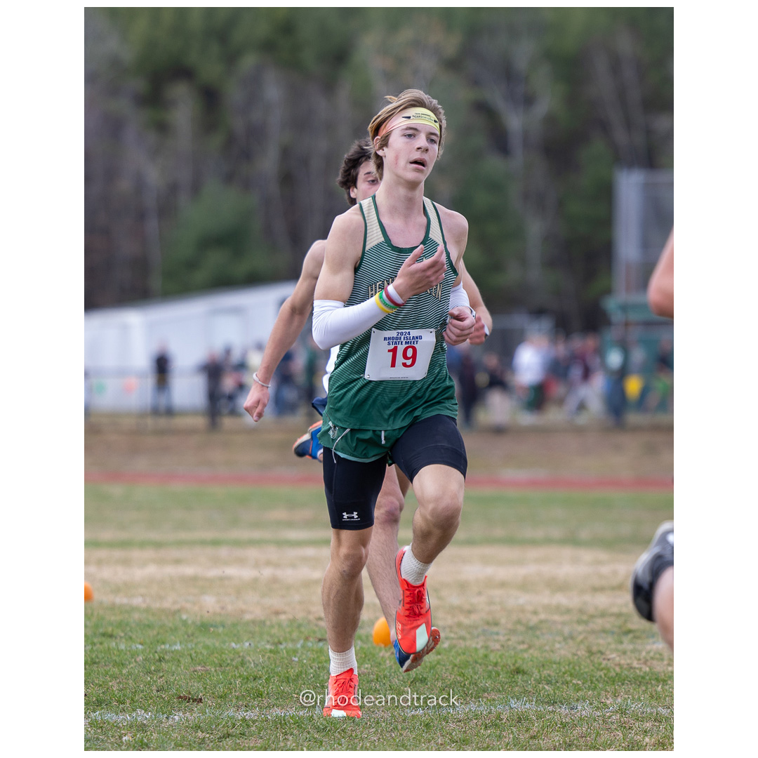 Jack Marston, Portsmouth, GR 12 - Oliver Redmond, Bishop Hendricken, GR 9 - Shawn Murray, Cumberland, GR 12 - 2024 RIIL Cross Country RI State Championship at Ponaganset High School, North Scituate, Rhode Island on November 2, 2024 File: ./dir-boys/241102-241102-2024-RI-Cross-Country-State-Championsips-Ponaganset-228-062A3469.jpg Jack Marston, Portsmouth, GR 12 - Oliver Redmond, Bishop Hendricken, GR 9 - Shawn Murray, Cumberland, GR 12 - 2024 RIIL Cross Country RI St…