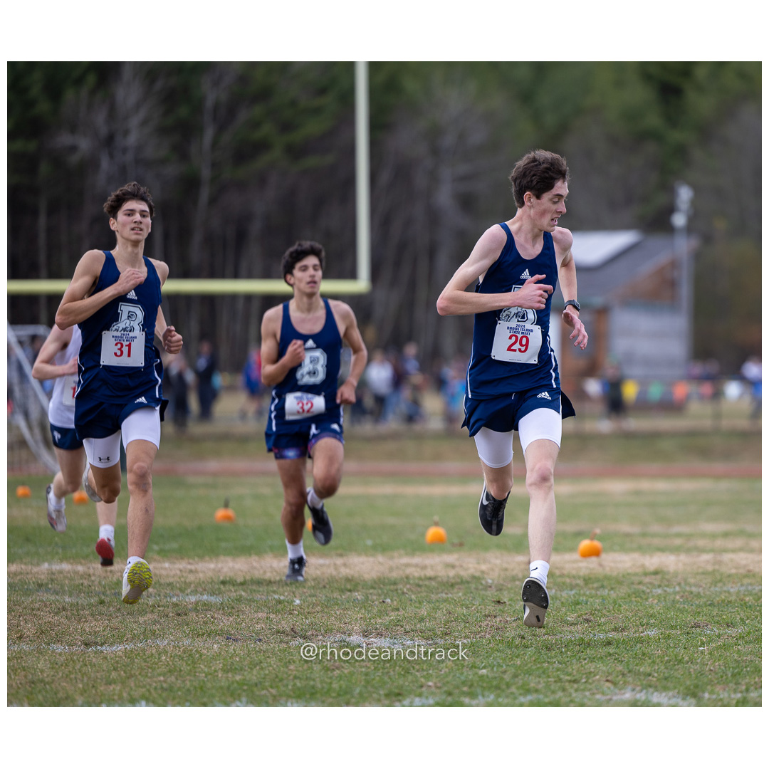 Dylan Franklin, Burrilville, GR 12 - Declan Costa, Burrilville, GR 11 - 2024 RIIL Cross Country RI State Championship at Ponaganset High School, North Scituate, Rhode Island on November 2, 2024 File: ./dir-boys/241102-241102-2024-RI-Cross-Country-State-Championsips-Ponaganset-291-062A4384.jpg Dylan Franklin, Burrilville, GR 12 - Declan Costa, Burrilville, GR 11 - 2024 RIIL Cross Country RI State Championship at Ponaganset High Sc…
