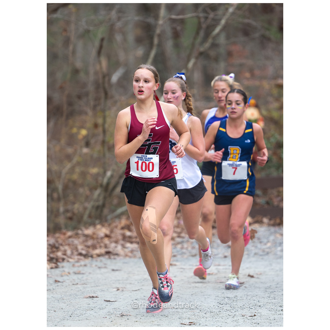 Kayla Siedliski, East Greenwich High School, GR 10 - Scarlett Wasinowicz, Barrington High School, GR 9 - 2024 RIIL Cross Country RI State Championship at Ponaganset High School, North Scituate, Rhode Island on November 2, 2024 File: ./dir-girls/241102-241102-2024-RI-Cross-Country-State-Championsips-Ponaganset-380-062A5208.jpg Kayla Siedliski, East Greenwich High School, GR 10 - Scarlett Wasinowicz, Barrington High School, GR 9 - 2024 RIIL Cross Country RI State C…