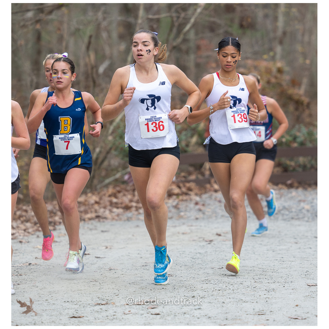 Scarlett Wasinowicz, Barrington High School, GR 9 - Sophia Clyne, Moses Brown School, GR 12 - Skyler Maxwell, Moses Brown School, GR 11 - 2024 RIIL Cross Country RI State Championship at Ponaganset High School, North Scituate, Rhode Island on November 2, 2024 File: ./dir-girls/241102-241102-2024-RI-Cross-Country-State-Championsips-Ponaganset-381-062A5219.jpg Scarlett Wasinowicz, Barrington High School, GR 9 - Sophia Clyne, Moses Brown School, GR 12 - Skyler Maxwell, Moses Brown School, GR 11 - 2…