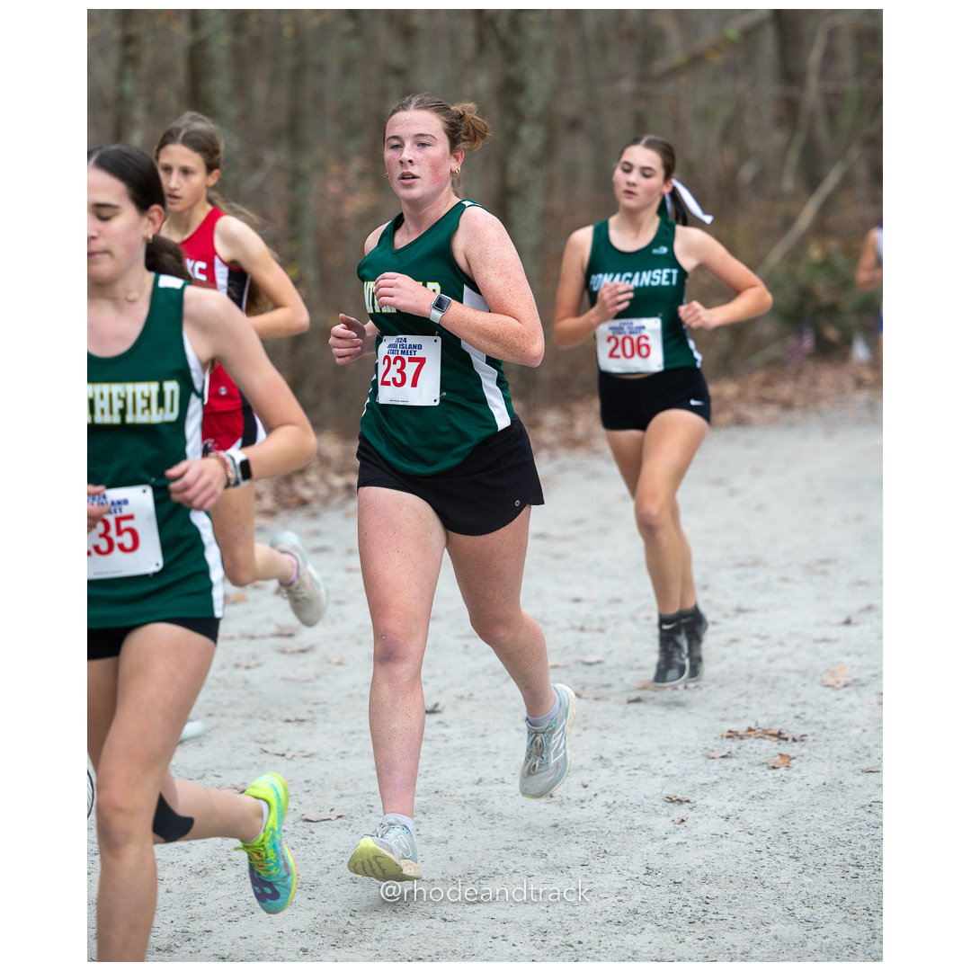 Charlotte Lally, Smithfield High School, GR 12 - Riley Shields, Ponaganset High School, GR 9 - 2024 RIIL Cross Country RI State Championship at Ponaganset High School, North Scituate, Rhode Island on November 2, 2024 File: ./dir-girls/241102-241102-2024-RI-Cross-Country-State-Championsips-Ponaganset-392-062A5390.jpg Charlotte Lally, Smithfield High School, GR 12 - Riley Shields, Ponaganset High School, GR 9 - 2024 RIIL Cross Country RI State Championshi…