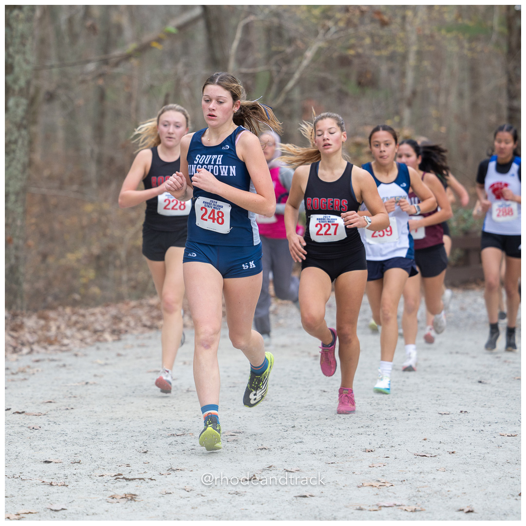 Maeve Maldonis, South Kingstown High School, GR 10 - Hannah Conroy, Rogers High School, GR 11 - 2024 RIIL Cross Country RI State Championship at Ponaganset High School, North Scituate, Rhode Island on November 2, 2024 File: ./dir-girls/241102-241102-2024-RI-Cross-Country-State-Championsips-Ponaganset-398-062A5467.jpg Maeve Maldonis, South Kingstown High School, GR 10 - Hannah Conroy, Rogers High School, GR 11 - 2024 RIIL Cross Country RI State Championsh…