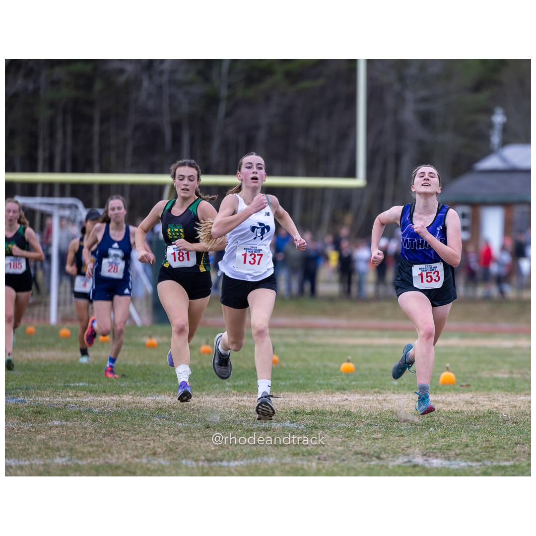 Keira Harnois, North Smithfield High School, GR 11 - Sadie Dougherty, Moses Brown School, GR 9 - Lucy O'Brien, Mount Hope High School, GR 12 - 2024 RIIL Cross Country RI State Championship at Ponaganset High School, North Scituate, Rhode Island on November 2, 2024 File: ./dir-girls/241102-241102-2024-RI-Cross-Country-State-Championsips-Ponaganset-485-062A7198.jpg Keira Harnois, North Smithfield High School, GR 11 - Sadie Dougherty, Moses Brown School, GR 9 - Lucy O'Brien, Mount Hope High School, GR 1…