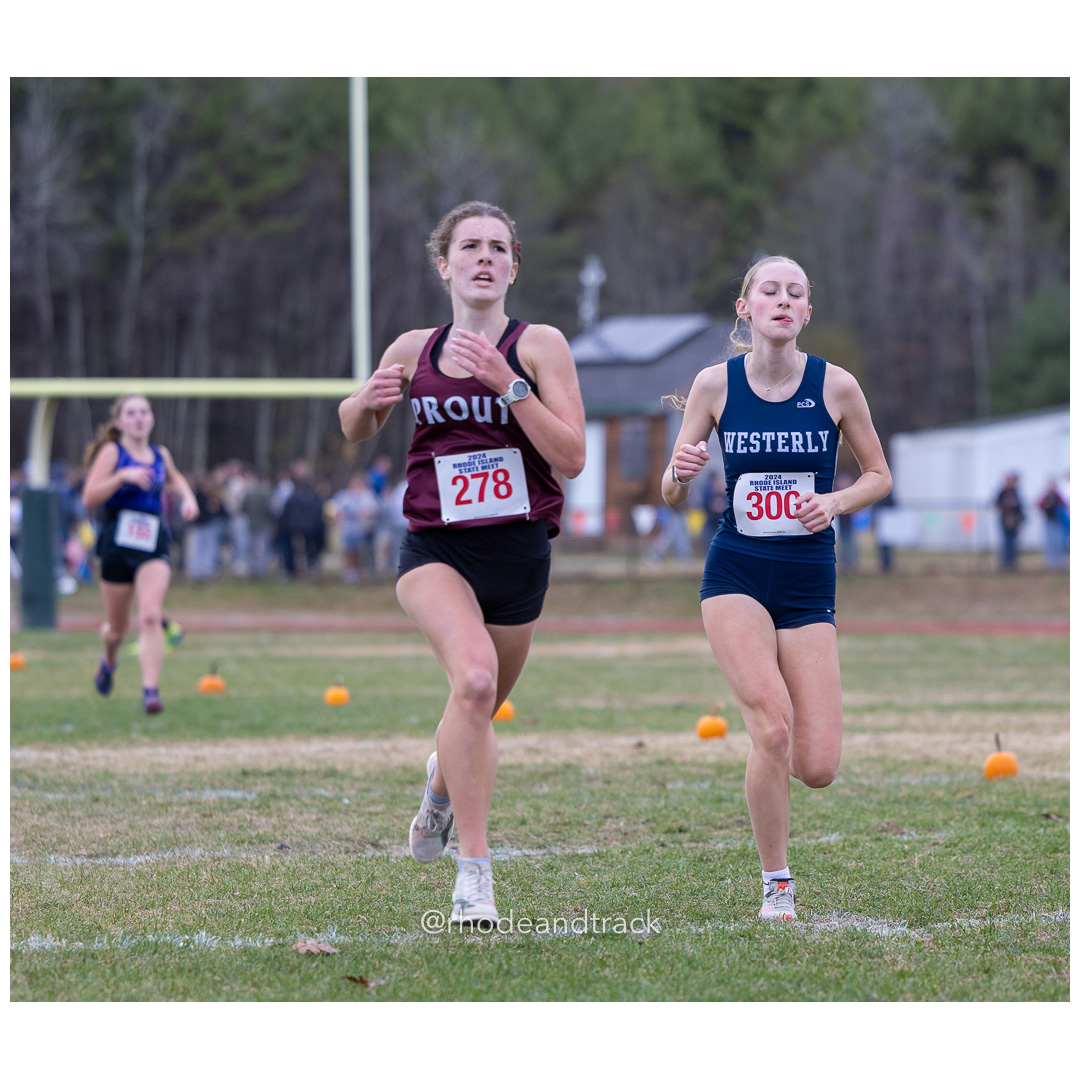 Ella Procaccianti, The Prout School, GR 10 - Ava Lidestri, Westerly High School, GR 11 - 2024 RIIL Cross Country RI State Championship at Ponaganset High School, North Scituate, Rhode Island on November 2, 2024 File: ./dir-girls/241102-241102-2024-RI-Cross-Country-State-Championsips-Ponaganset-499-062A7463.jpg Ella Procaccianti, The Prout School, GR 10 - Ava Lidestri, Westerly High School, GR 11 - 2024 RIIL Cross Country RI State Championship at P…