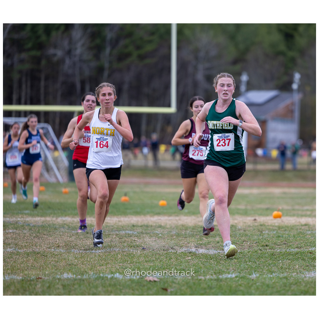 Charlotte Lally, Smithfield High School, GR 12 - Devan Kolbe, North Kingstown High School, GR 11 - 2024 RIIL Cross Country RI State Championship at Ponaganset High School, North Scituate, Rhode Island on November 2, 2024 File: ./dir-girls/241102-241102-2024-RI-Cross-Country-State-Championsips-Ponaganset-530-062A8094.jpg Charlotte Lally, Smithfield High School, GR 12 - Devan Kolbe, North Kingstown High School, GR 11 - 2024 RIIL Cross Country RI State Champio…