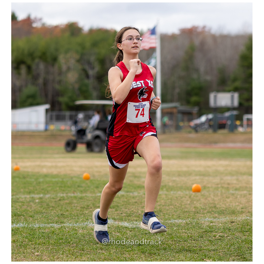 Aikaterini Chrysanthopoulou, Cranston West High School, GR 9 - 2024 RIIL Cross Country RI State Championship at Ponaganset High School, North Scituate, Rhode Island on November 2, 2024 File: ./dir-girls/241102-241102-2024-RI-Cross-Country-State-Championsips-Ponaganset-579-062A9104.jpg Aikaterini Chrysanthopoulou, Cranston West High School, GR 9 - 2024 RIIL Cross Country RI State Championship at Ponaganset High School, Nor…