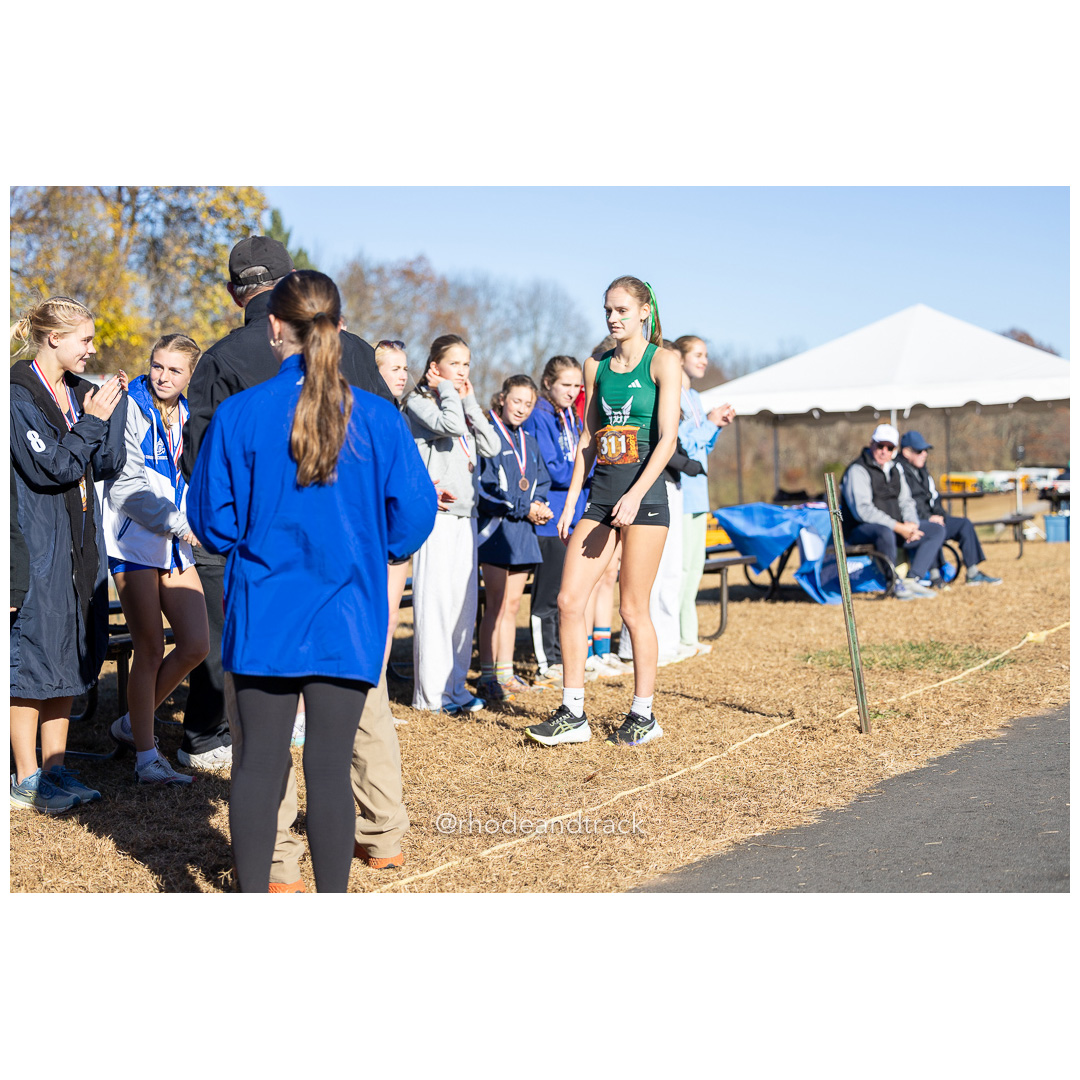 Anique Poulin, Dover GR 12, 2024 New England Cross Country Championships at Wickham Park in Manchester CT on November 9, 2024 title=