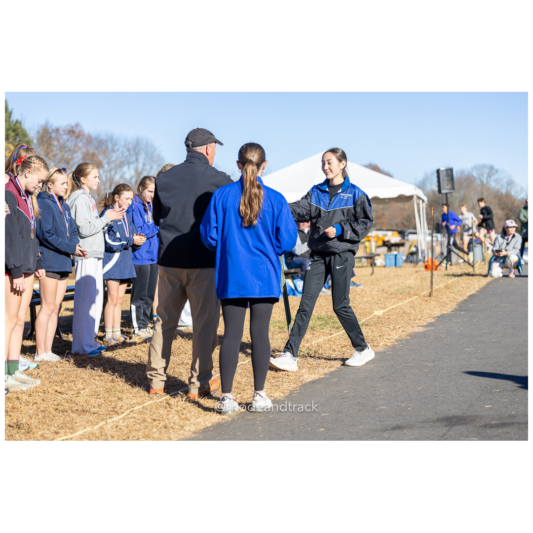 Haley Kavanaugh, Oyster River GR 12, 2024 New England Cross Country Championships at Wickham Park in Manchester CT on November 9, 2024 title=