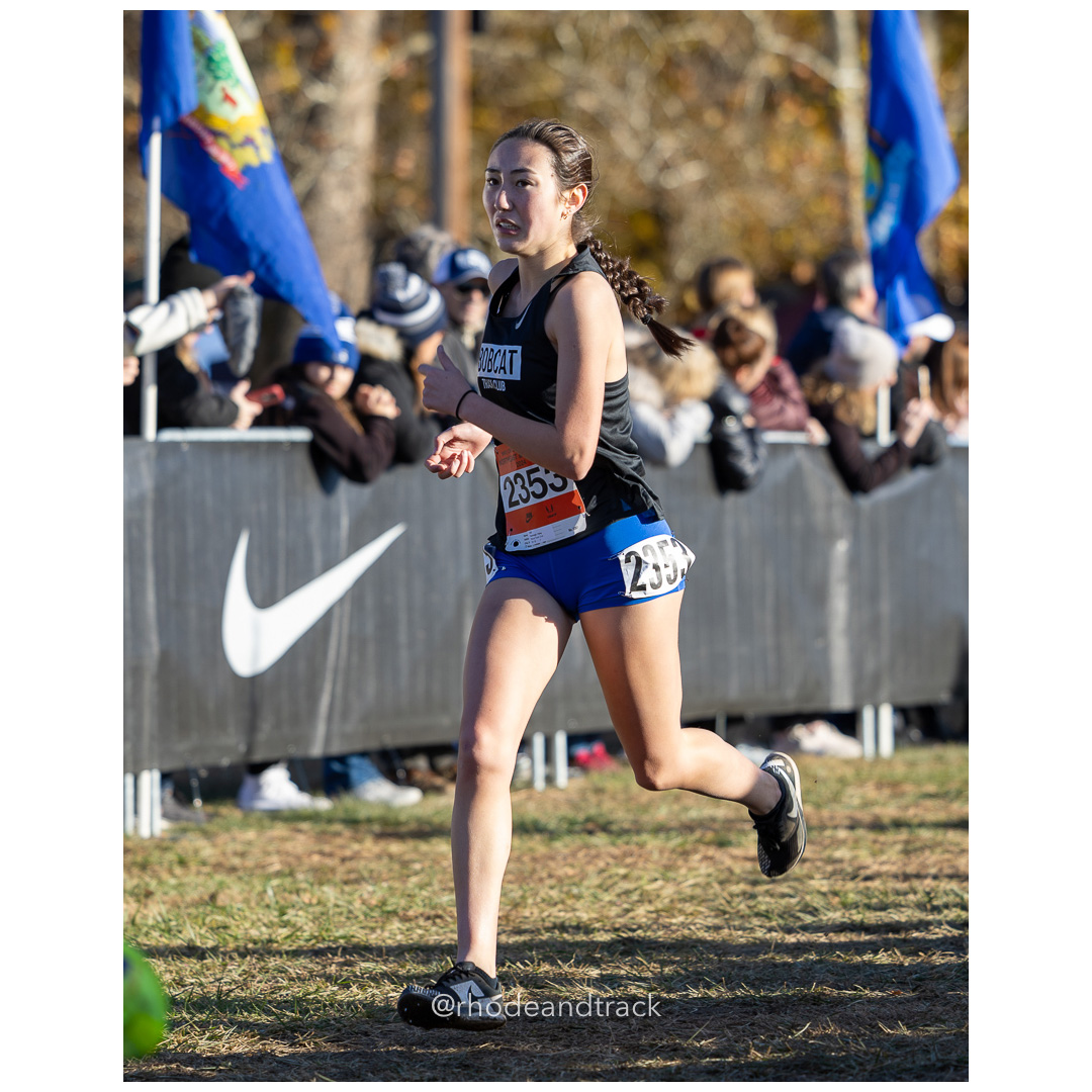 Haley Kavanagh Bobcat Track Club [SR] at 2024 Nike Cross Regional New England and New York Championships at Bowdoin Park in Wappingers Fall…