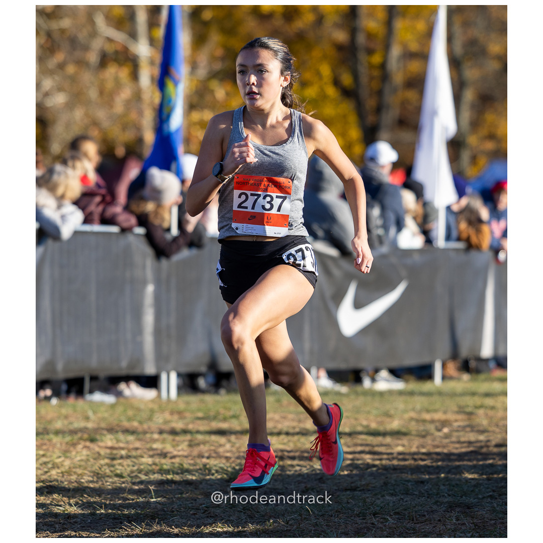 Leah Navarro Unat-Navarro-Leah [FR] at 2024 Nike Cross Regional New England and New York Championships at Bowdoin Park in Wappingers Falls,…