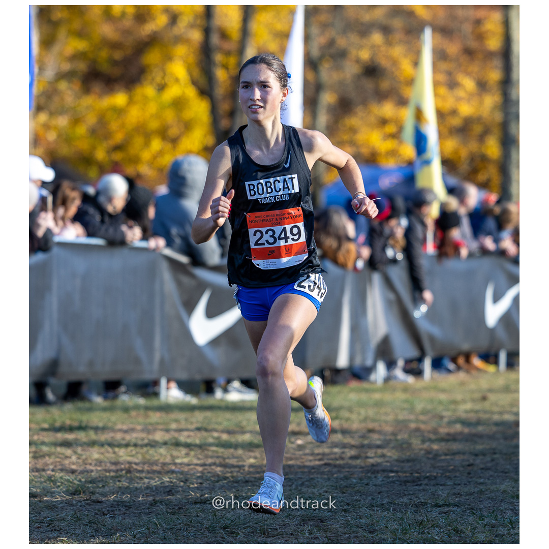 Mackenzie Cook Bobcat Track Club [SR] at 2024 Nike Cross Regional New England and New York Championships at Bowdoin Park in Wappingers Fall…