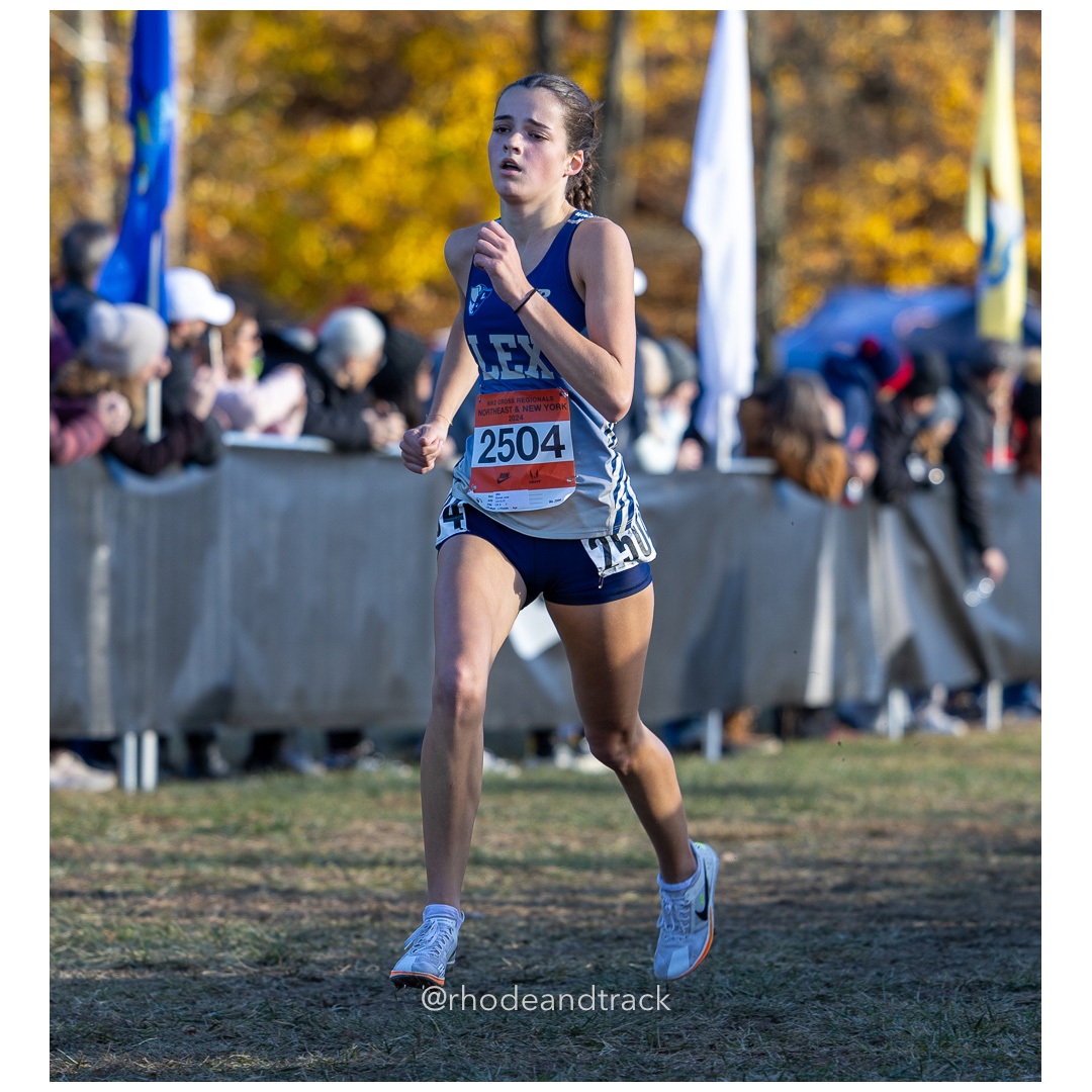 Janie Conrad LEX ELITE [FR] at 2024 Nike Cross Regional New England and New York Championships at Bowdoin Park in Wappingers Falls, NY on N…