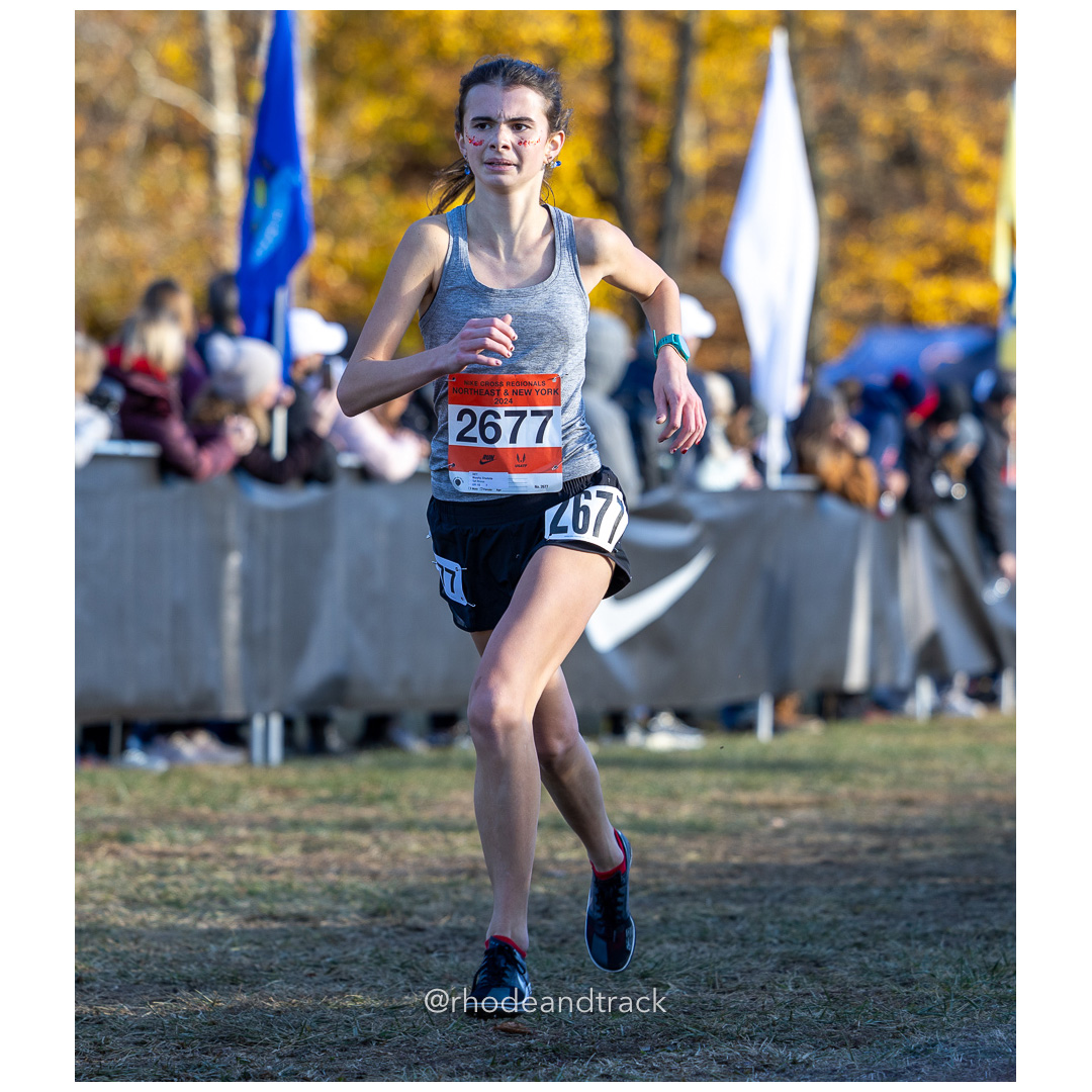 Charlotte Murphy Taft Rhinos [SR] at 2024 Nike Cross Regional New England and New York Championships at Bowdoin Park in Wappingers Falls, N…