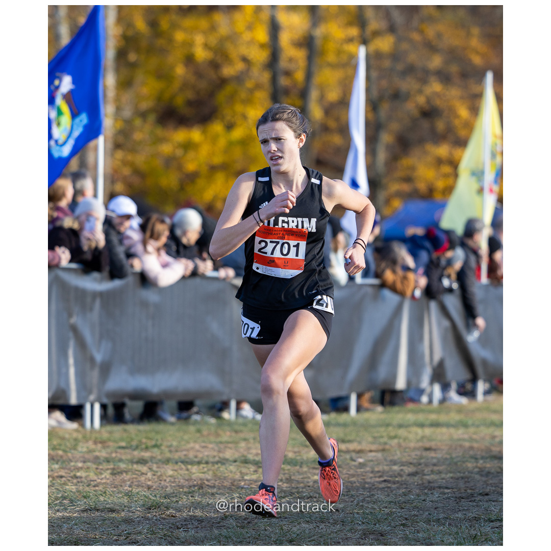 Keeney Bayha, Pilgrim XC [SR] at 2024 Nike Cross Regional New England and New York Championships at Bowdoin Park in Wappingers Falls, NY on…