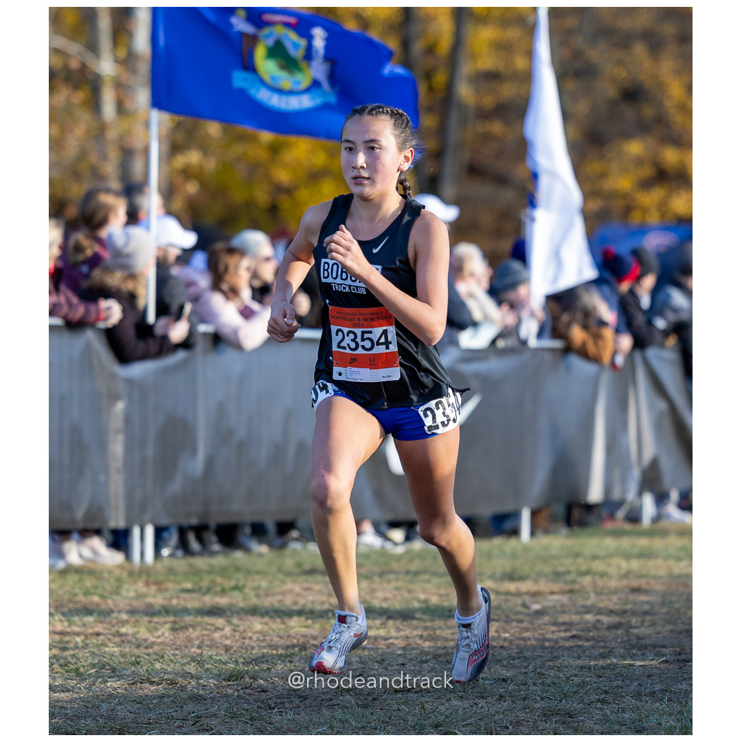 Olivia Kavanagh Bobcat Track Club [FR] at 2024 Nike Cross Regional New England and New York Championships at Bowdoin Park in Wappingers Fal…