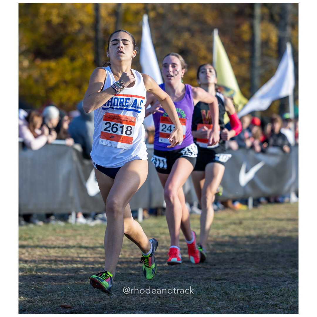 Alivia Schweibinz Shore AC/Gone Running [SR] at 2024 Nike Cross Regional New England and New York Championships at Bowdoin Park in Wappinge…