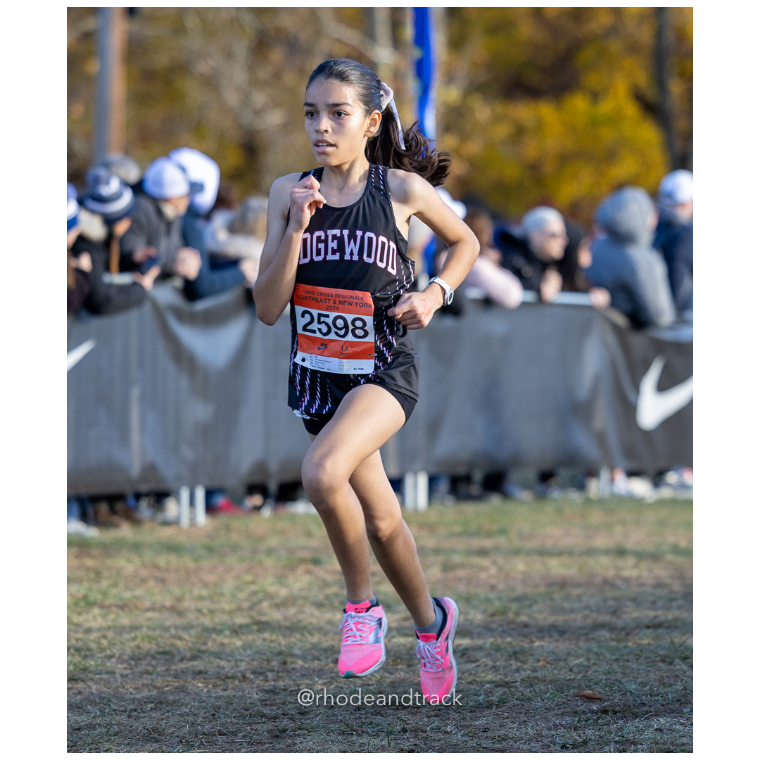 Penelope De Valence Ridgewood XC [FR] at 2024 Nike Cross Regional New England and New York Championships at Bowdoin Park in Wappingers Fall…