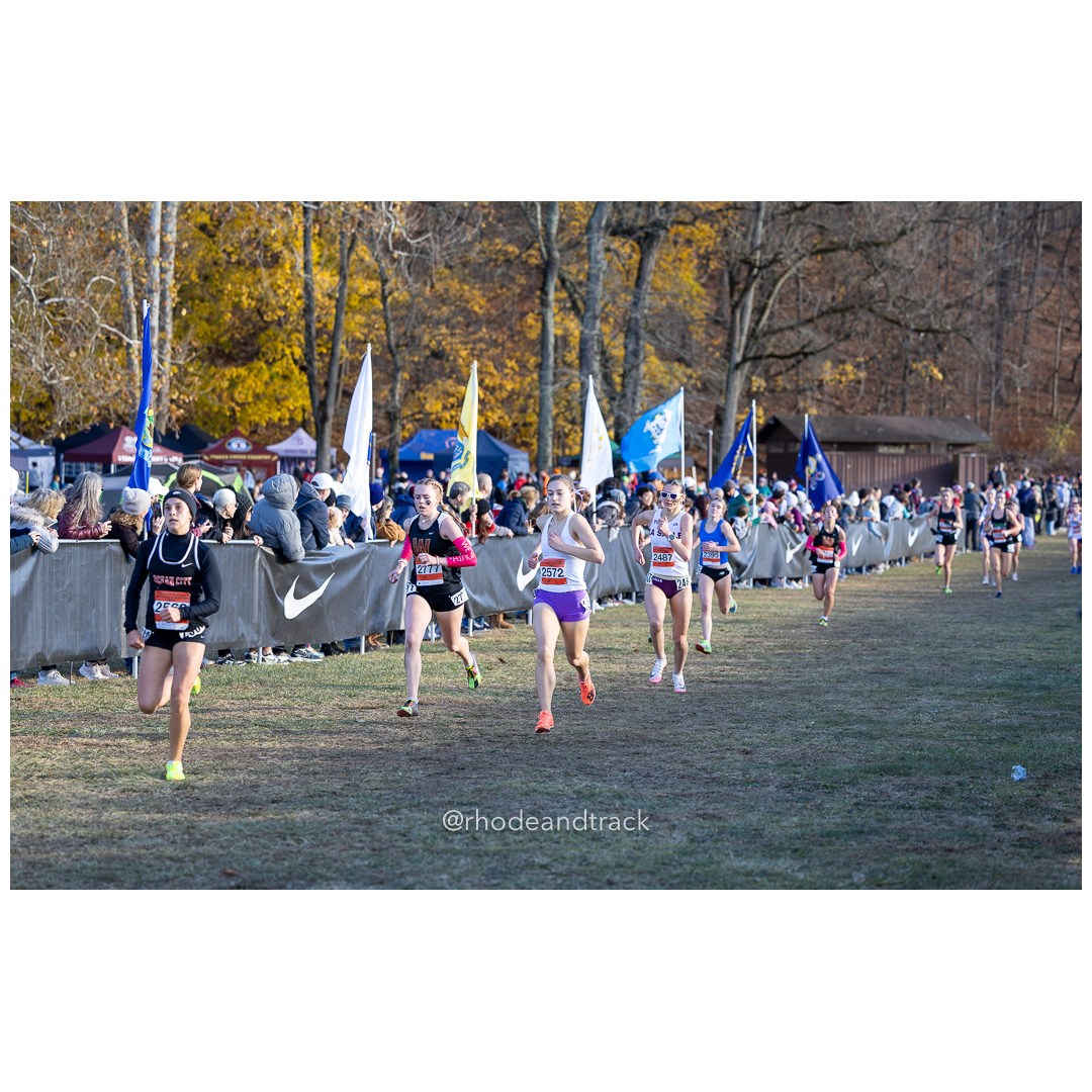 Sari Berman Pingry [JR] at 2024 Nike Cross Regional New England and New York Championships at Bowdoin Park in Wappingers Falls, NY on Novem…