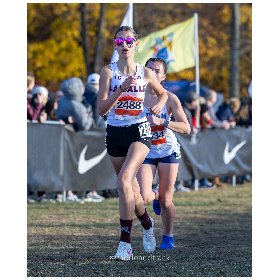 Stella Pelagio La Salle TC [FR] at 2024 Nike Cross Regional New England and New York Championships at Bowdoin Park in Wappingers Falls, NY…
