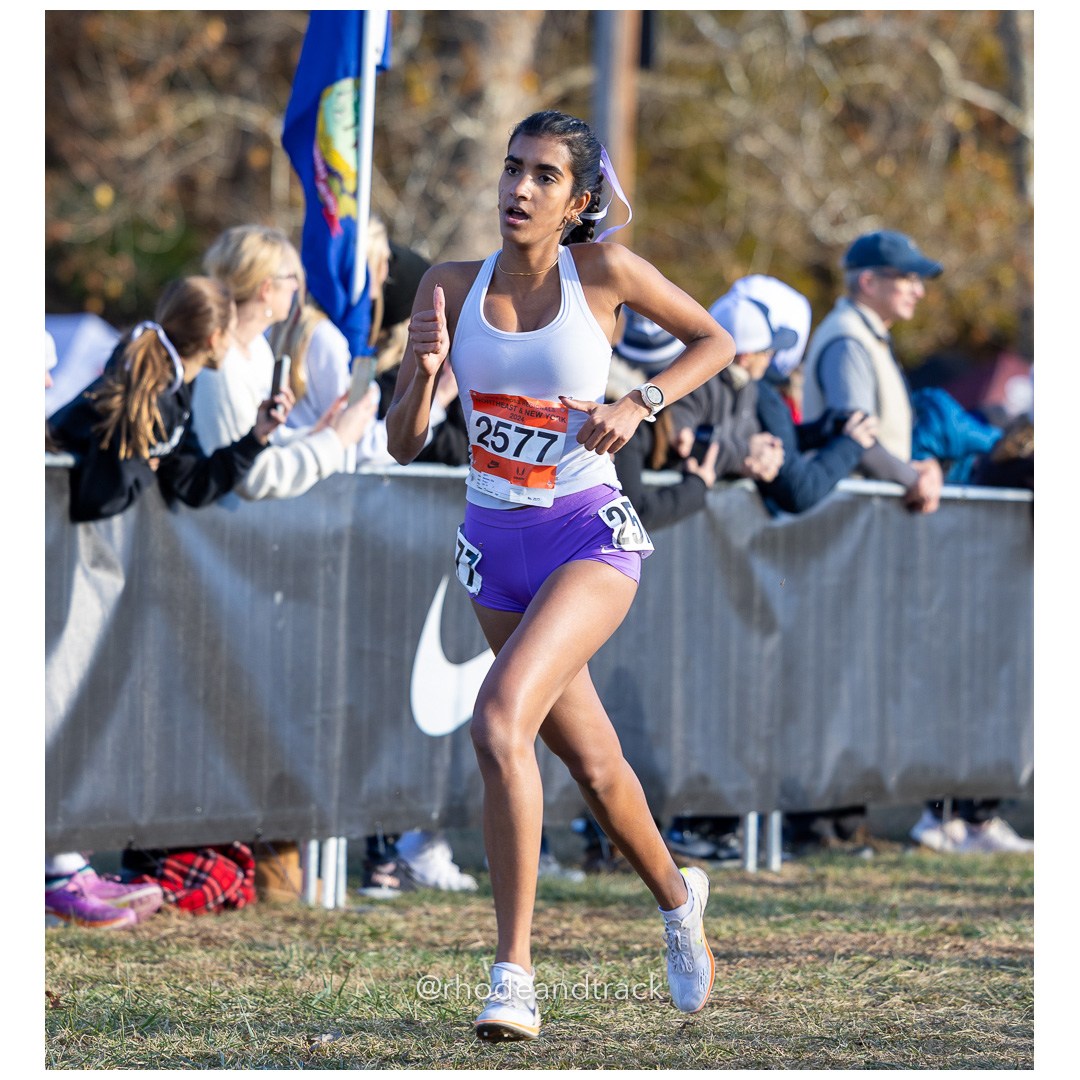 Gia Sachan Pingry [JR] at 2024 Nike Cross Regional New England and New York Championships at Bowdoin Park in Wappingers Falls, NY on Novemb…