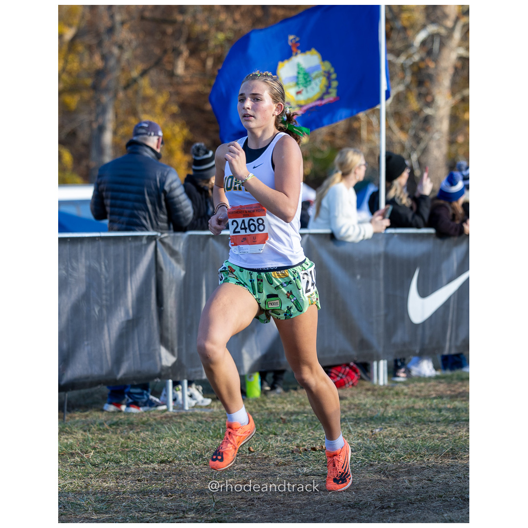 Kate Bowers Hunterdon Lions Track Club [SO] at 2024 Nike Cross Regional New England and New York Championships at Bowdoin Park in Wappinger…