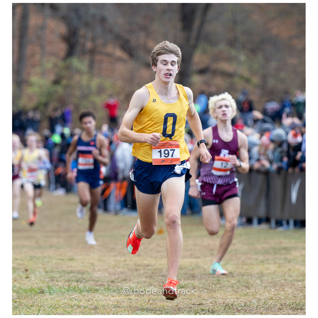 Liam Davidson Queensbury [SR] 2024 Nike Cross Regional New England and New York Championships at Bowdoin Park in Wappingers Falls, NY on No…