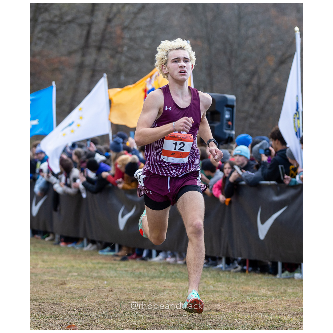 Austin Ferrin Auburn [SR] 2024 Nike Cross Regional New England and New York Championships at Bowdoin Park in Wappingers Falls, NY on Novemb…