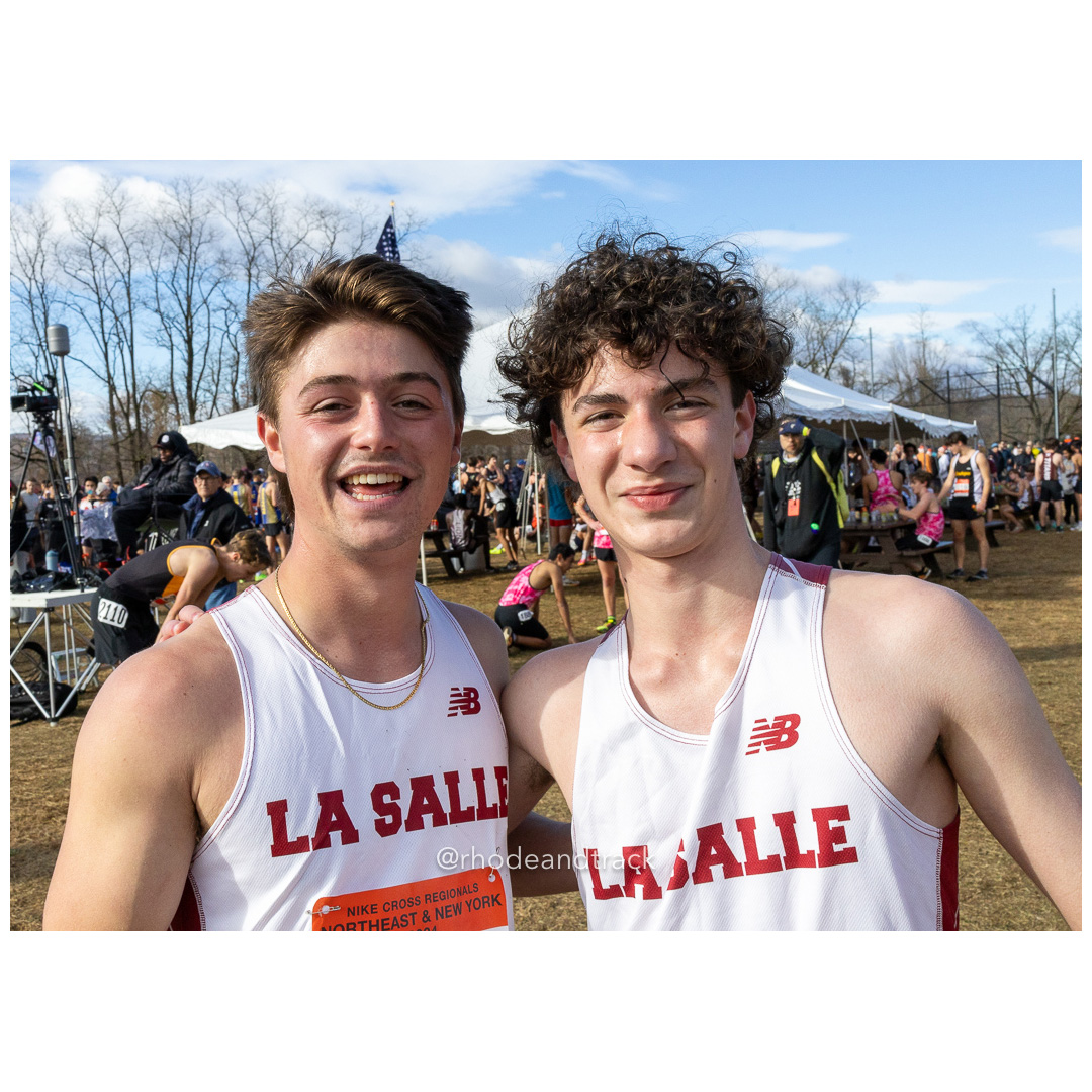 Grady McGinnis La Salle TC [SR], Alexander Osmani La Salle TC [JR] 2024 Nike Cross Regional New England and New York Championships at Bowdo…