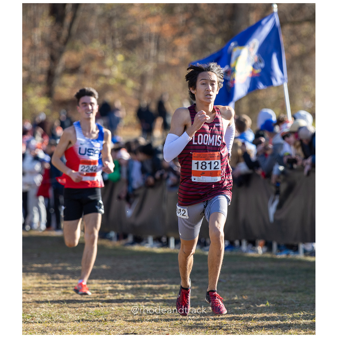 Alex Fisher LCXC [JR] at 2024 Nike Cross Regional New England and New York Championships at Bowdoin Park in Wappingers Falls, NY on Novembe…