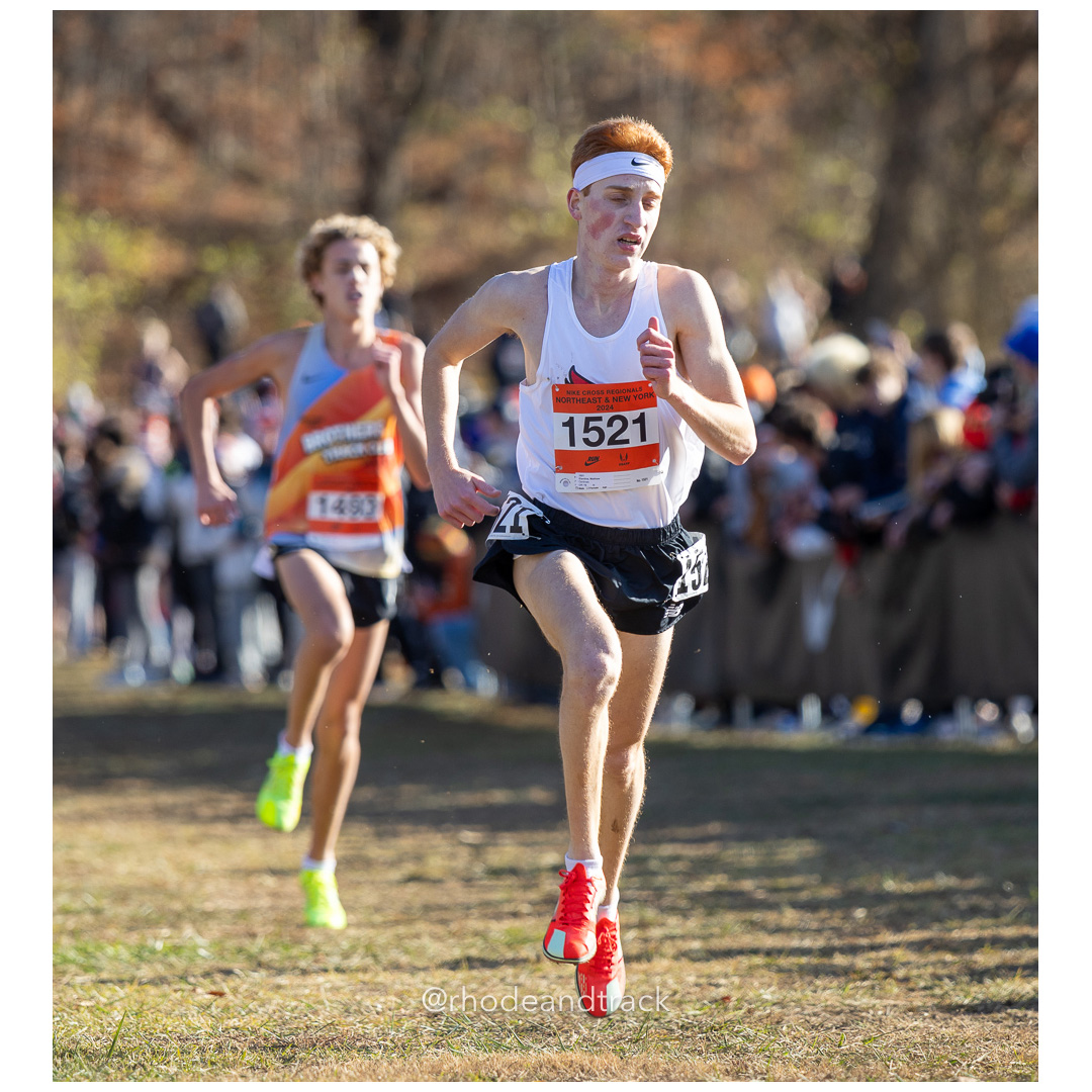 Matthew Giardina Cardinals [SR] at 2024 Nike Cross Regional New England and New York Championships at Bowdoin Park in Wappingers Falls, NY…