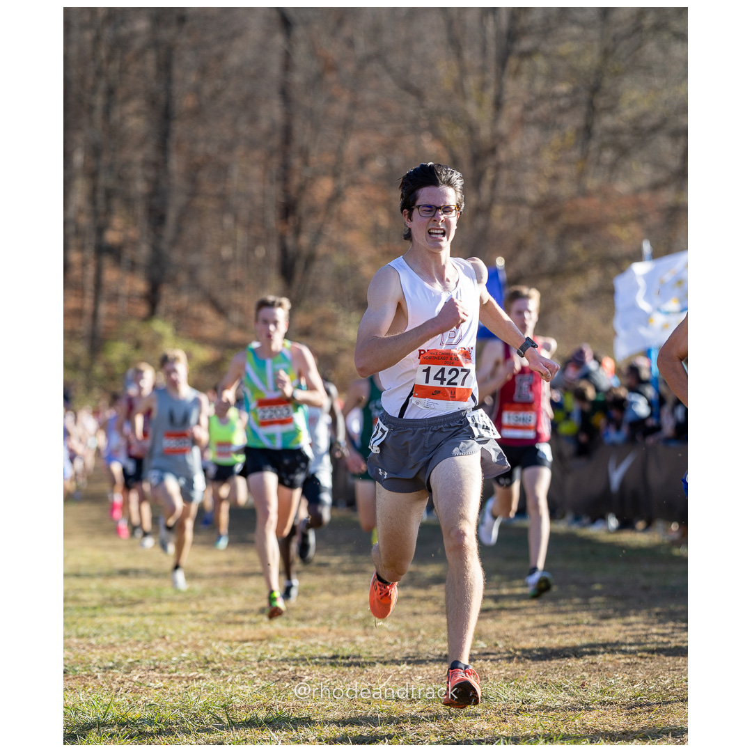 John Richardson Bernards TC [SR] at 2024 Nike Cross Regional New England and New York Championships at Bowdoin Park in Wappingers Falls, NY…