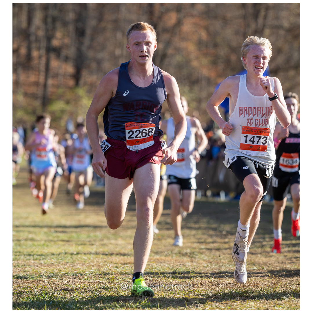Dermott Hogan Warrior XC Club [JR] at 2024 Nike Cross Regional New England and New York Championships at Bowdoin Park in Wappingers Falls,…
