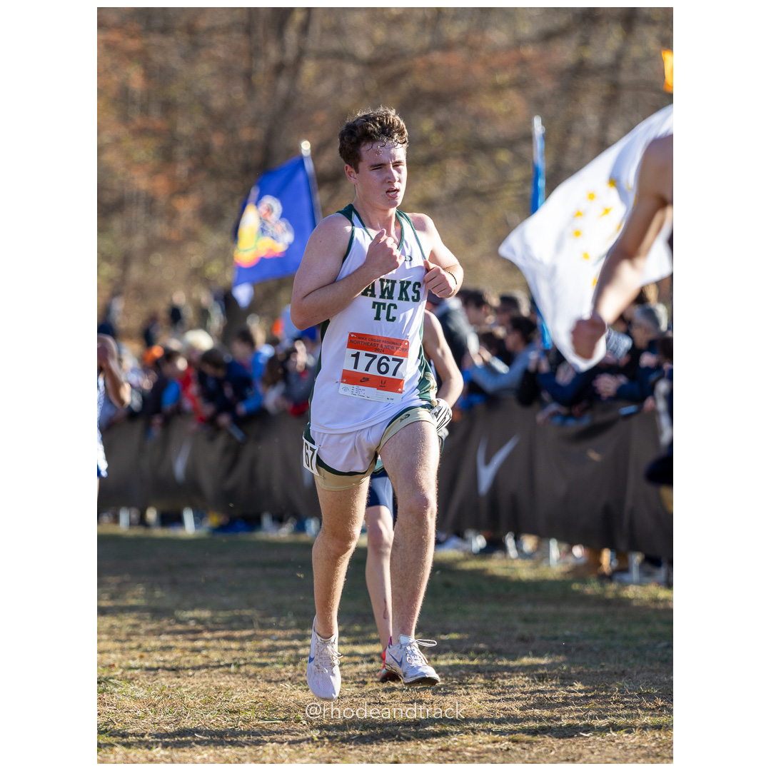 Jack Moretta Hawks TC [SR] at 2024 Nike Cross Regional New England and New York Championships at Bowdoin Park in Wappingers Falls, NY on No…