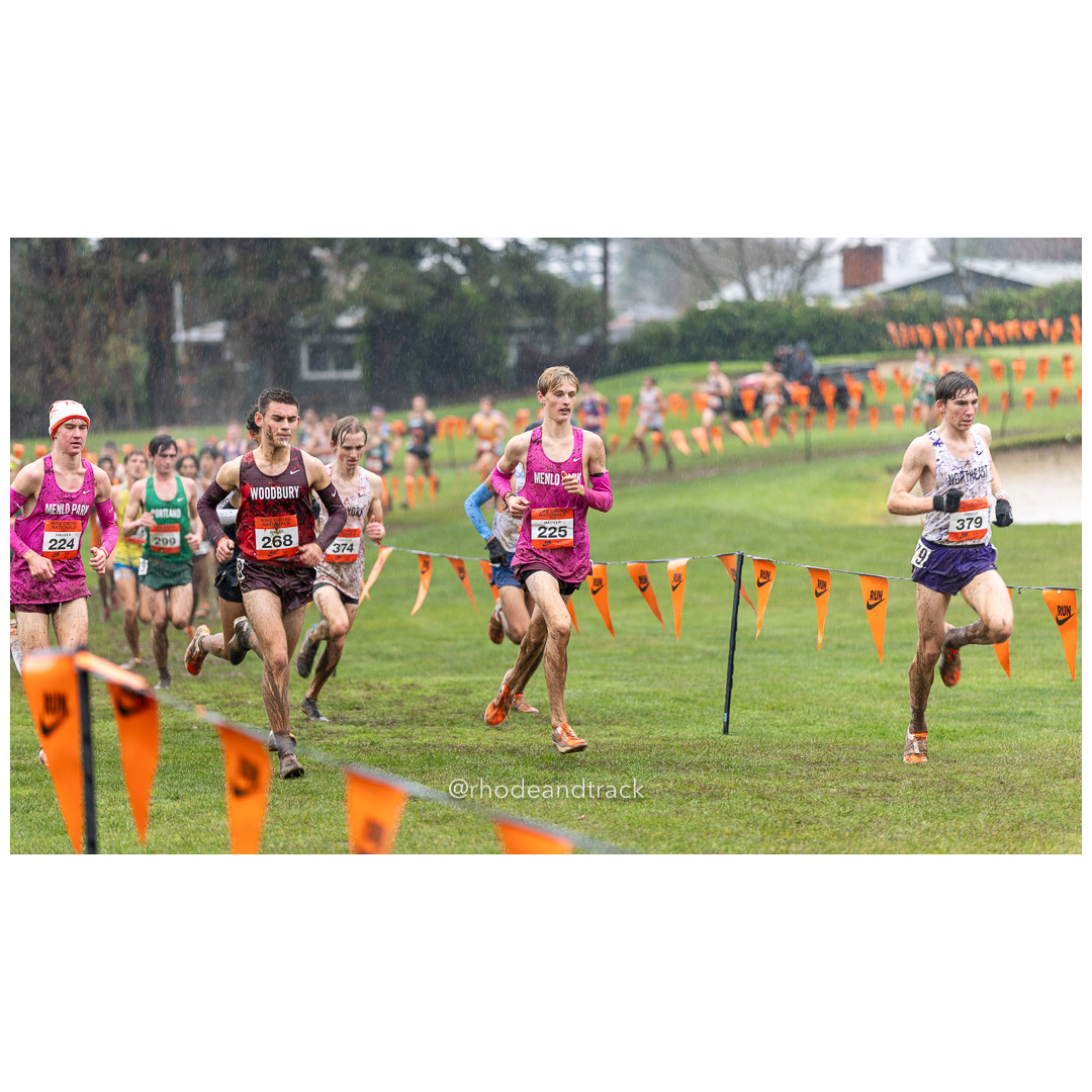 Will HAUSER Menlo Park #224 • Yr: SR, Shane GOLIO Woodbury #268 • Yr: SR, Henry HAUSER Menlo Park #225 • Yr: SO, Marshall VERNON Northeast-5 #379 • Yr: JR - 2024 Nike Cross Country National Championships at Glendoveer Golf Club in Portland, Oregon on December 7, 2024 File: ./dir-boys/241207-nike-cross-nationals-nxn-portland-oregon-december-7-2024-163-296A3066.jpg Will HAUSER Menlo Park #224 • Yr: SR, Shane GOLIO Woodbury #268 • Yr: SR, Henry HAUSER Menlo Park #225 • Yr: SO, Marshall VERNON Northeast-…