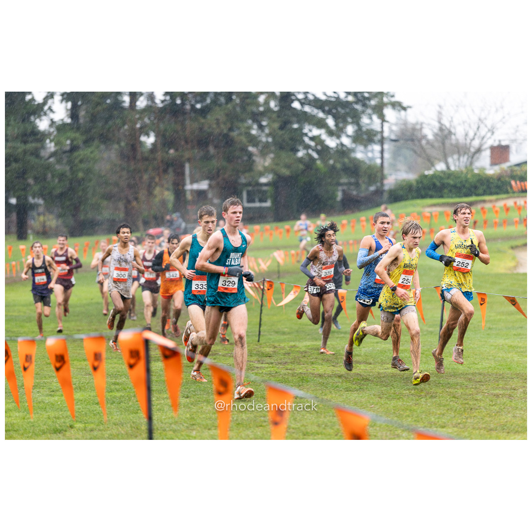 William STRONG Mt. St. Alban #333 • Yr: SR, Sebi HUME Mt. St. Alban #329 • Yr: SR, Jack MCGOVERN Kansas City #254 • Yr: FR, Andrew DAVIS Kansas City #252 • Yr: SR - 2024 Nike Cross Country National Championships at Glendoveer Golf Club in Portland, Oregon on December 7, 2024 File: ./dir-boys/241207-nike-cross-nationals-nxn-portland-oregon-december-7-2024-167-296A3101.jpg William STRONG Mt. St. Alban #333 • Yr: SR, Sebi HUME Mt. St. Alban #329 • Yr: SR, Jack MCGOVERN Kansas City #254 • Yr: FR, Andrew DAVIS Ka…