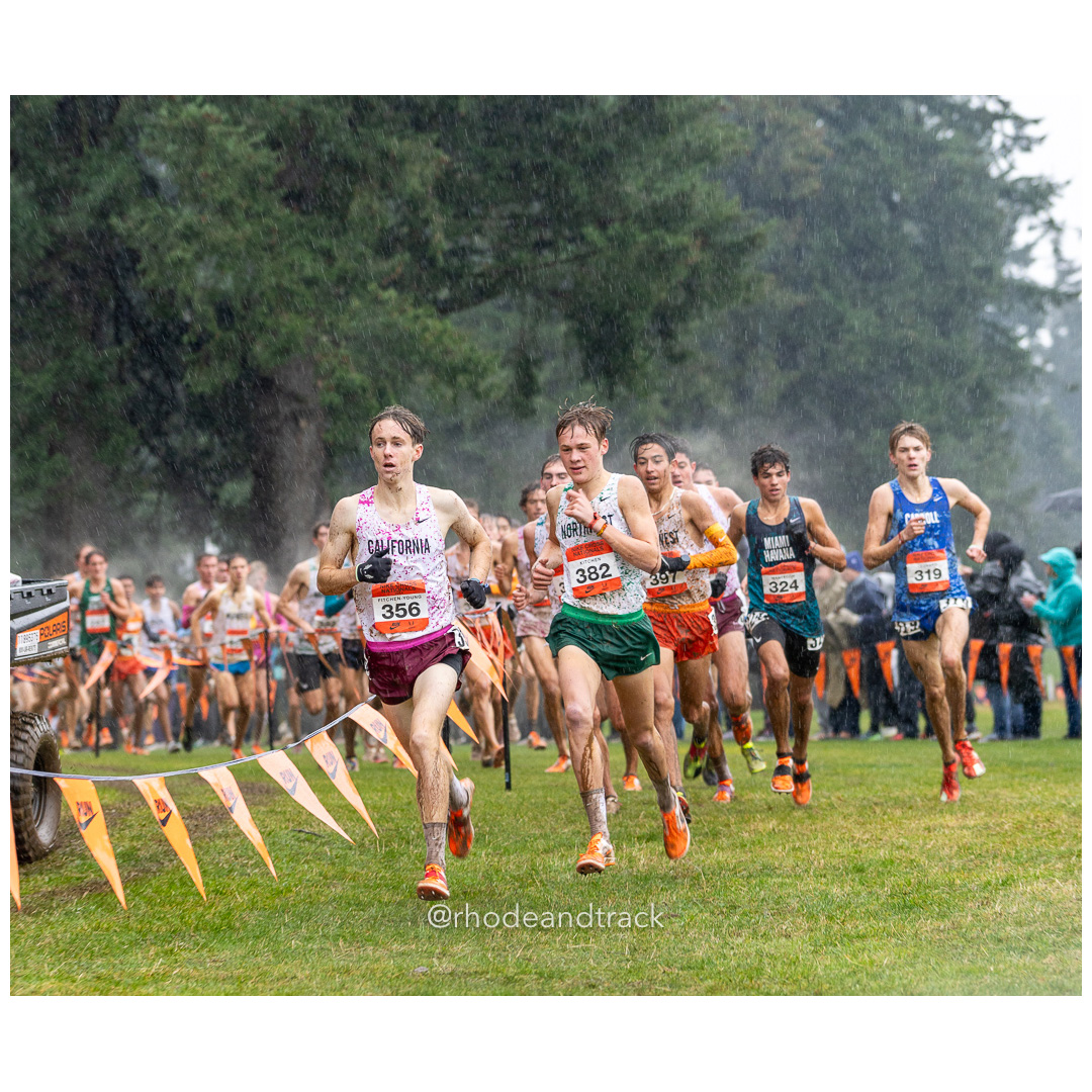Eli FITCHEN-YOUNG California-1 #356 • Yr: SR, Tayvon KITCHEN Northwest-3 #382 • Yr: SR - 2024 Nike Cross Country National Championships at Glendoveer Golf Club in Portland, Oregon on December 7, 2024 File: ./dir-boys/241207-nike-cross-nationals-nxn-portland-oregon-december-7-2024-73-296A1784.jpg Eli FITCHEN-YOUNG California-1 #356 • Yr: SR, Tayvon KITCHEN Northwest-3 #382 • Yr: SR - 2024 Nike Cross Country National Championships at…