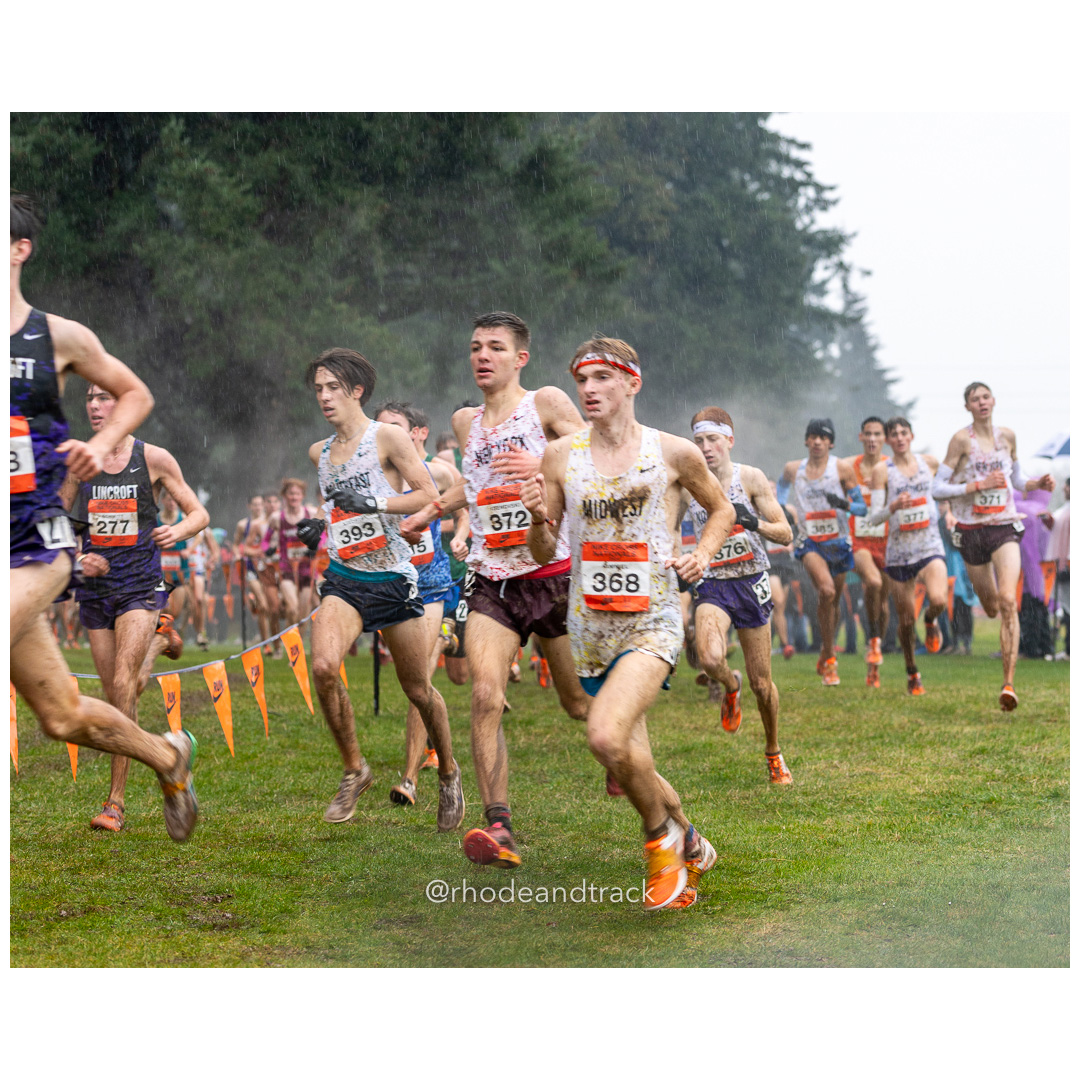 Gavin SCHMITT Lincroft #277 • Yr: SO, Ty STEORTS Southeast-4 #393 • Yr: SR, Thomas ISENOVSKI New York-3 #372 • Yr: JR, Landon KIMMEL Midwest-4 #368 • Yr: JR - 2024 Nike Cross Country National Championships at Glendoveer Golf Club in Portland, Oregon on December 7, 2024 File: ./dir-boys/241207-nike-cross-nationals-nxn-portland-oregon-december-7-2024-87-296A1915.jpg Gavin SCHMITT Lincroft #277 • Yr: SO, Ty STEORTS Southeast-4 #393 • Yr: SR, Thomas ISENOVSKI New York-3 #372 • Yr: JR, Landon KIMMEL Midwes…