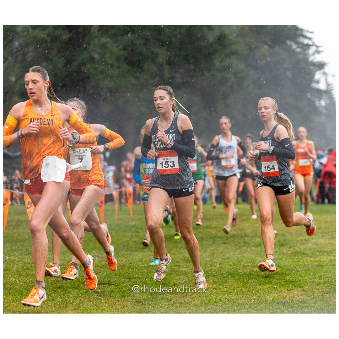 Anya GORELY South Fort Collins #153 • Yr: JR, Ia REISTAD South Fort Collins #154 • Yr: SR - 2024 Nike Cross Country National Championships…
