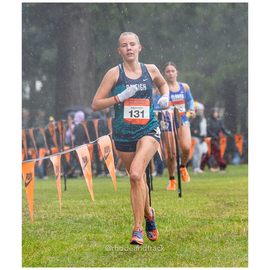 Katherine PAGOREK Raleigh #131 • Yr: SR - 2024 Nike Cross Country National Championships at Glendoveer Golf Club in Portland, Oregon on Dec…