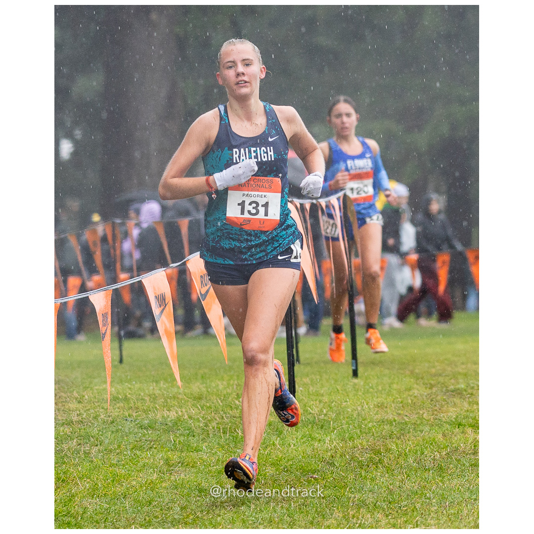Katherine PAGOREK Raleigh #131 • Yr: SR - 2024 Nike Cross Country National Championships at Glendoveer Golf Club in Portland, Oregon on Dec…