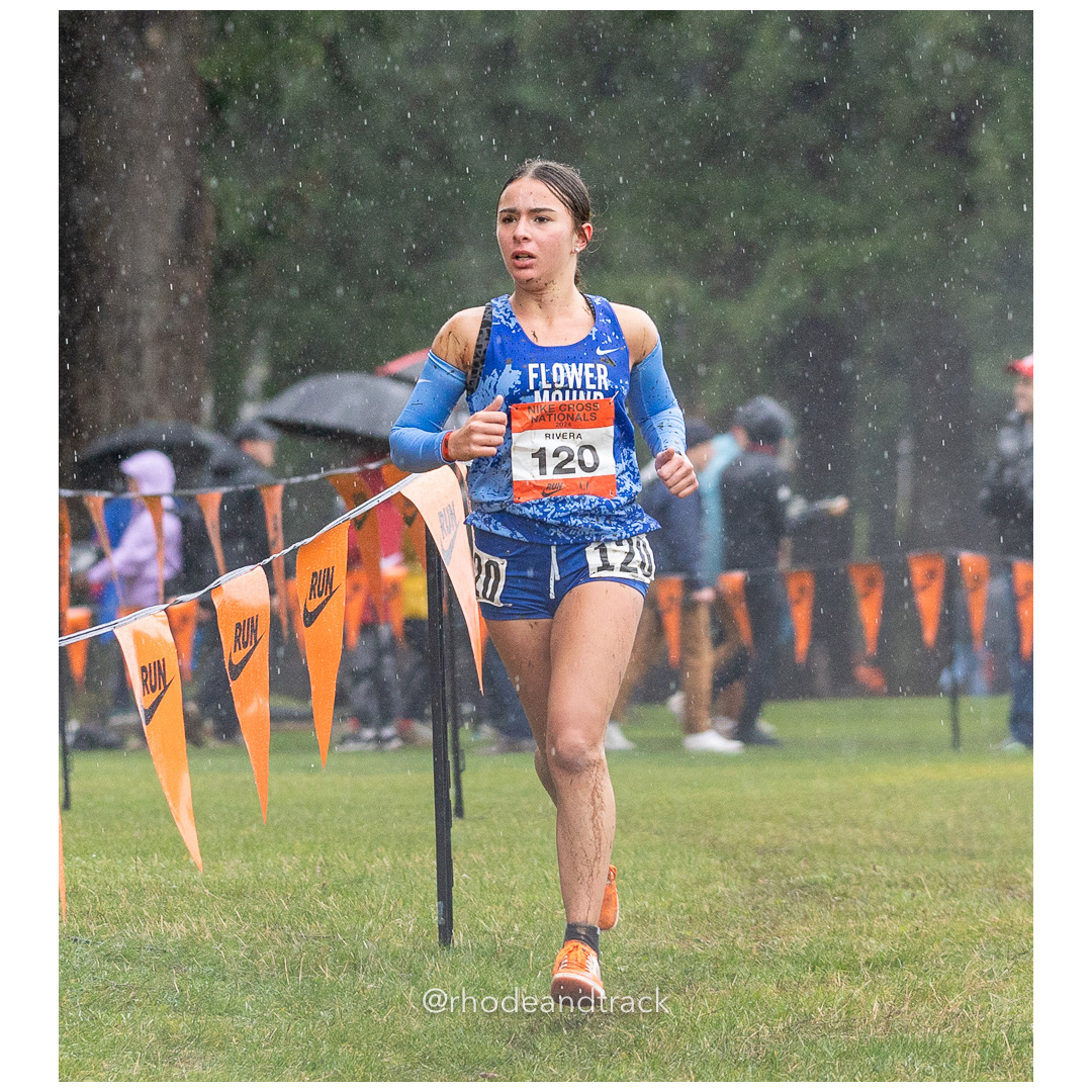 Eliana RIVERA Flower Mound #120 • Yr: SO - 2024 Nike Cross Country National Championships at Glendoveer Golf Club in Portland, Oregon on De…